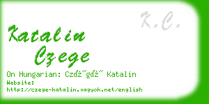 katalin czege business card